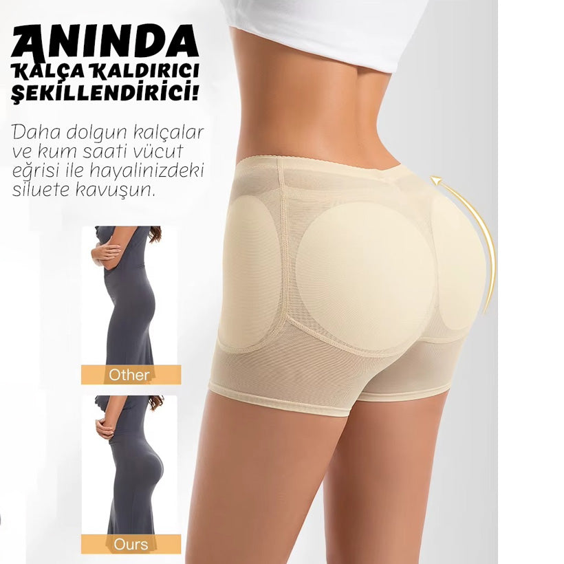 Kalça ve Basen Dolgunlaştırıcı Karın Toparlayıcı Korse Şort 79257