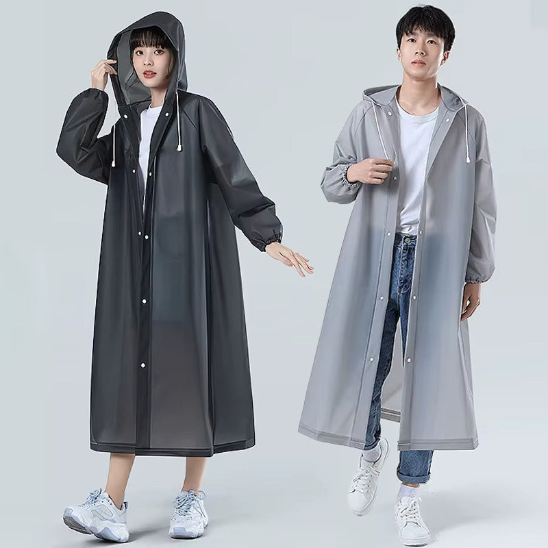 Kapüşonlu Uzun Yağmurluk 61255