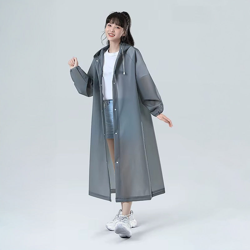 Kapüşonlu Uzun Yağmurluk 61255