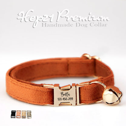 Kedi tasması Kadife İsimli Zilli 35938