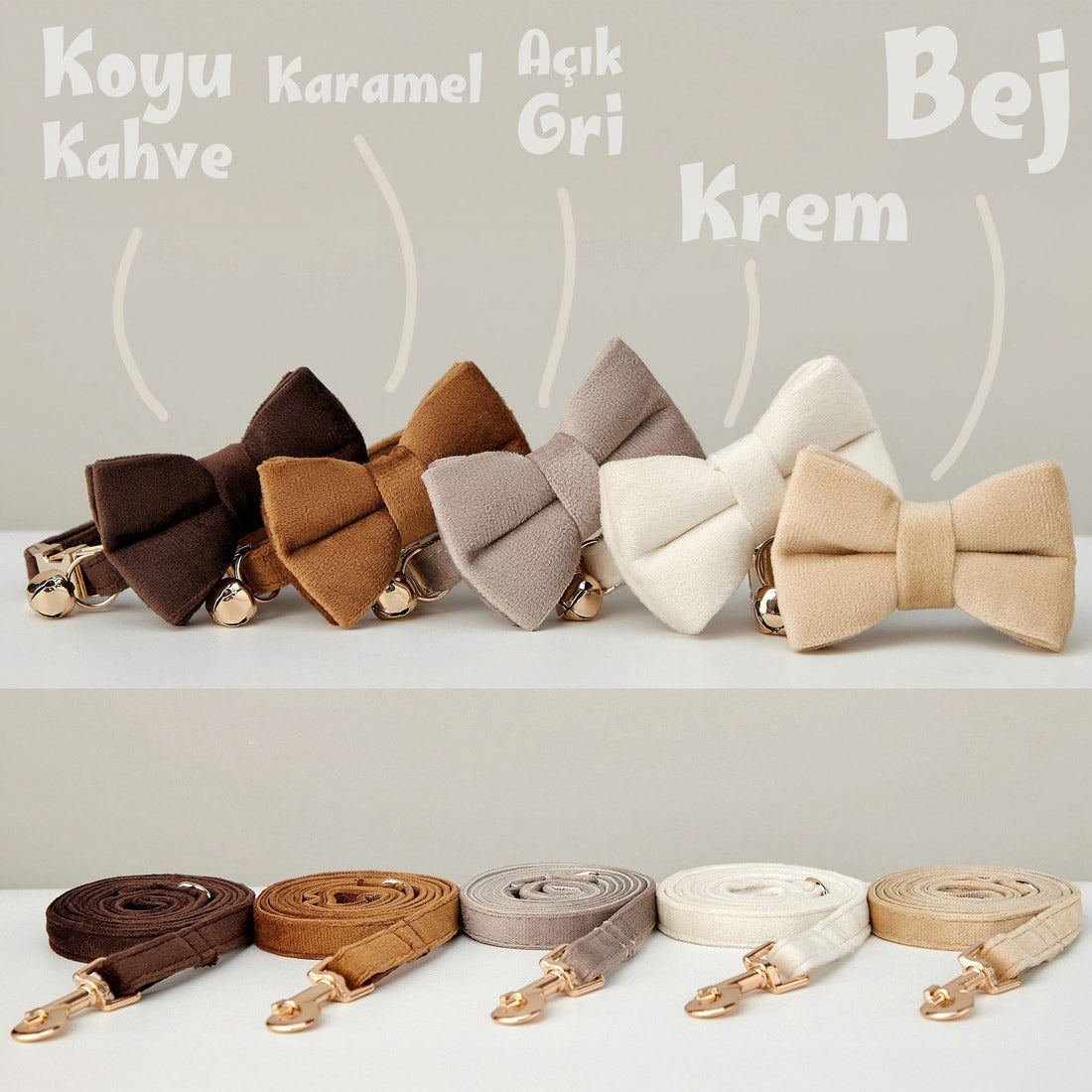 Kedi tasması Kadife İsimli Zilli 57548