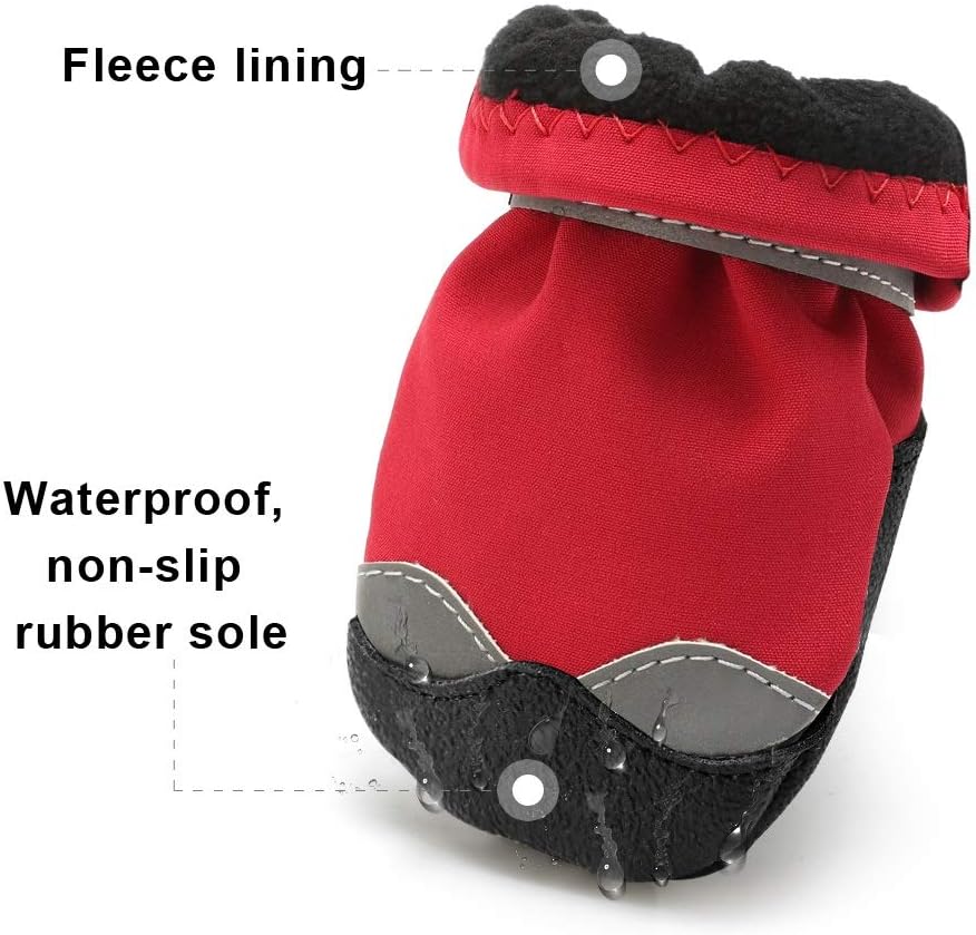 Köpek Ayakkabısı Yansıtıcı Su Geçirmez Köpek Yağmur Ayakkabısı 30829180