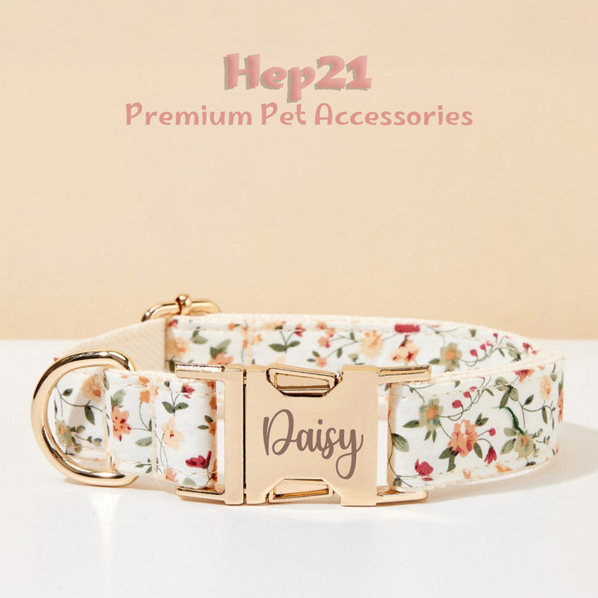 Köpek Boyun Tasması İsimli Çiçek Desenli 639066