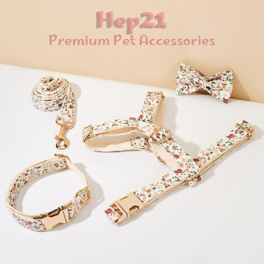 Köpek Boyun Tasması İsimli Çiçek Desenli 639066