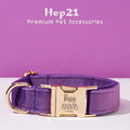 Köpek Boyun Tasması İsimli Mor Kadife 827588