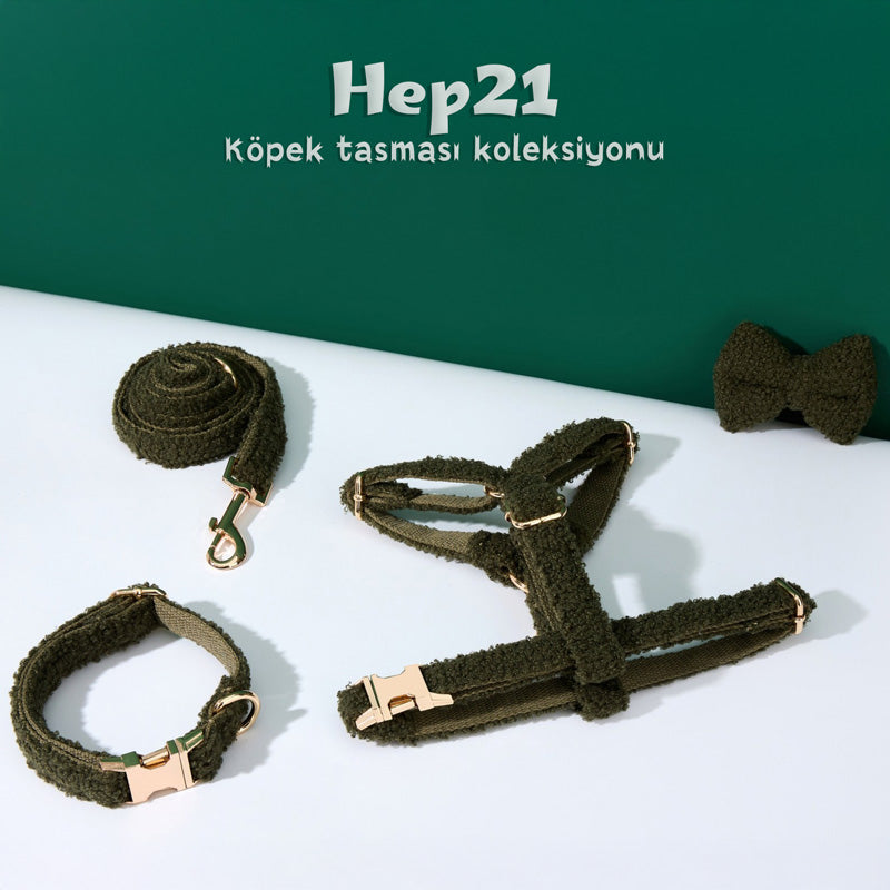 Köpek Boyun Tasması İsimli Ordu Yeşili Poff 94238