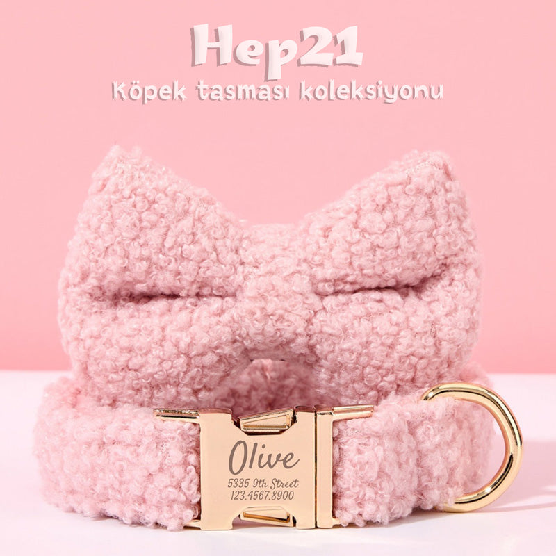 Köpek Boyun Tasması İsimli Pembe Poff 88546