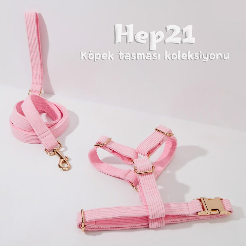 Köpek Boyun Tasması İsimli Pembe Kadife 006529