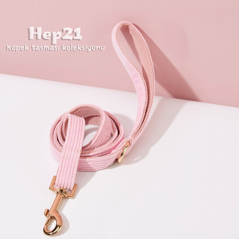 Köpek Boyun Tasması İsimli Pembe Kadife 006529