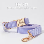 Köpek Boyun Tasması İsimli Mor Fitilli Kadife 301948