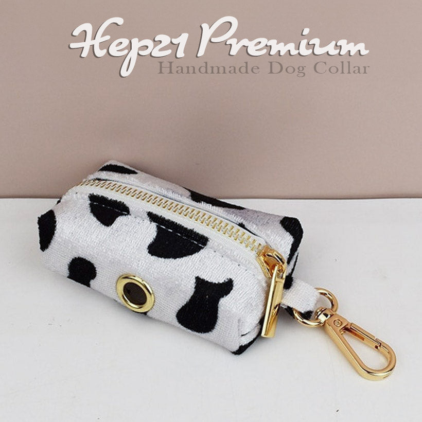 Köpek Boyun Tasması İsimli Beyaz Siyah Animal Print 33188