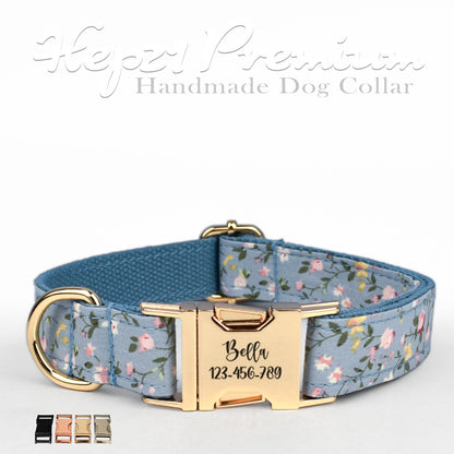 Dog Collar Named Floral Patterned Collar 703954