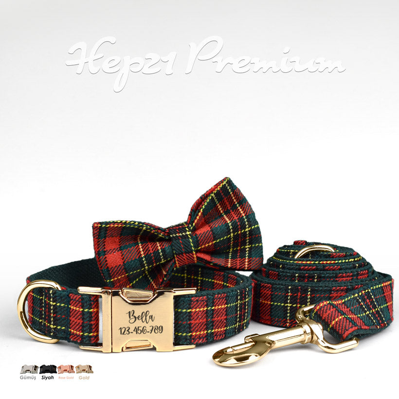 Köpek Boyun Tasması İsimli Ekose 500290