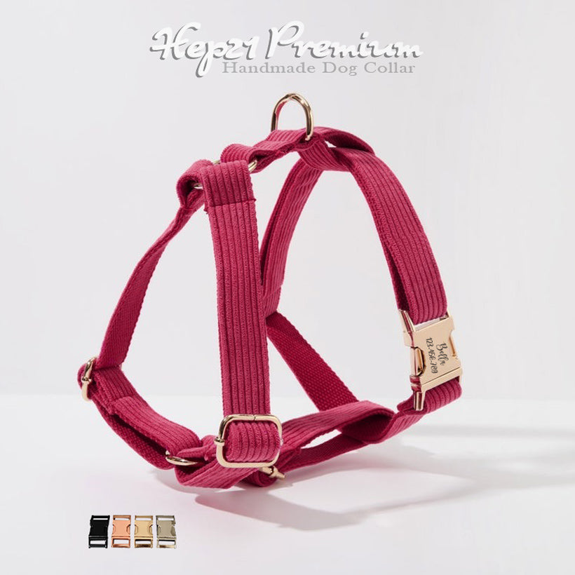 Köpek Boyun Tasması İsimli Hot Pembe Kadife 141143