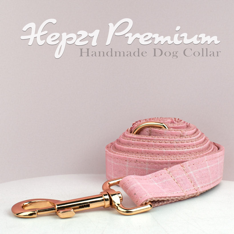 Köpek Boyun Tasması İsimli Pembe Ekose 45929