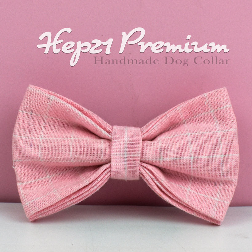Köpek Boyun Tasması İsimli Pembe Ekose 45929