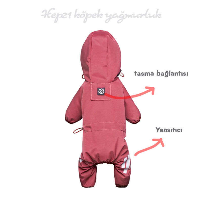 Köpek Yağmurluk Tulum Yansıtıcı 131876