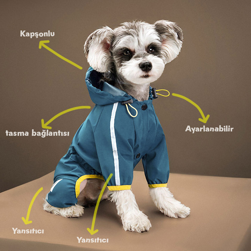 Köpek Yağmurluk Tulum Yansıtıcı 131876