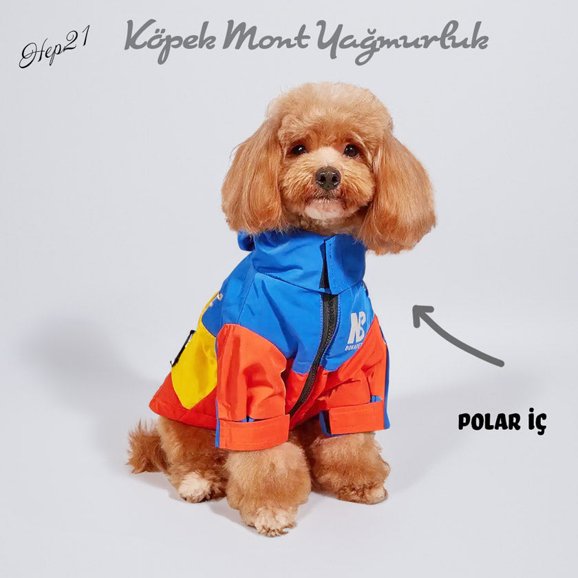 Köpek Yağmurluk Yansıtıcı Mont Polar İç 520519