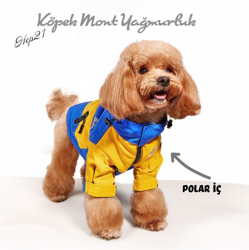 Köpek Yağmurluk Yansıtıcı Mont Polar İç 520519
