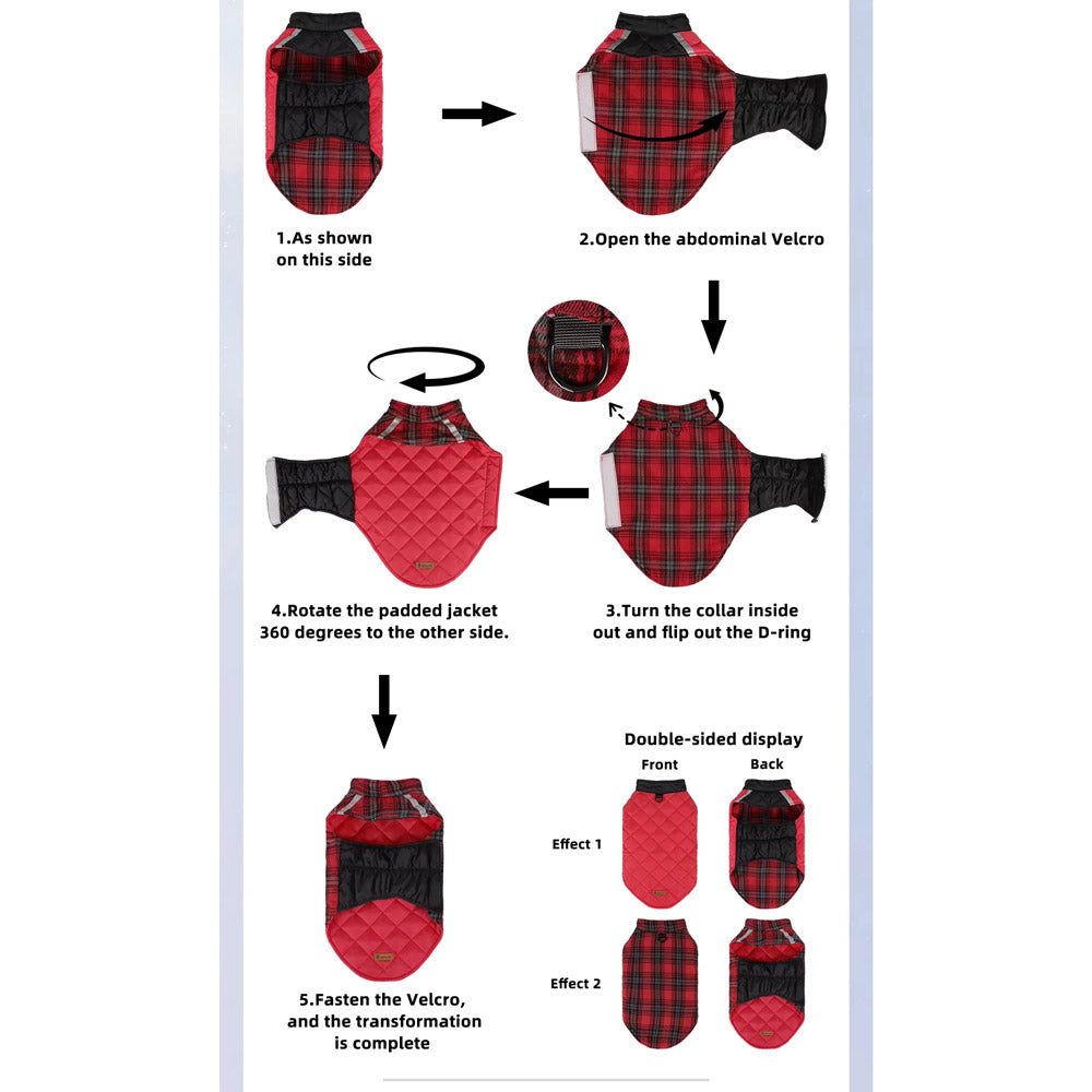 Köpek Yağmurluğu Çift Taraflı Reflective 79528