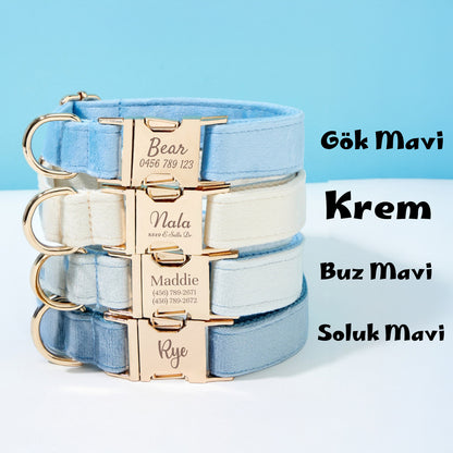 Köpek Boyun Tasması İsimli Kadife 65064