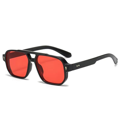 Moda Kare Güneş Gözlükleri | Unisex Retro Gözlük | UV400 Koruma 85934