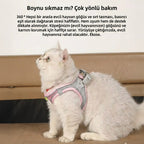 Reflektörlü ve Nefes Alan Kedi Göğüs Tasması 98373