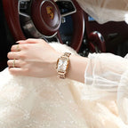 Kadın Saati Kristal Işıltılı Dikdörtgen 16954