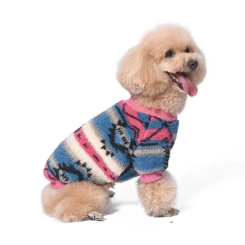 Desenli Polar Köpek Kazağı Kışlık Sweatshirt 06058
