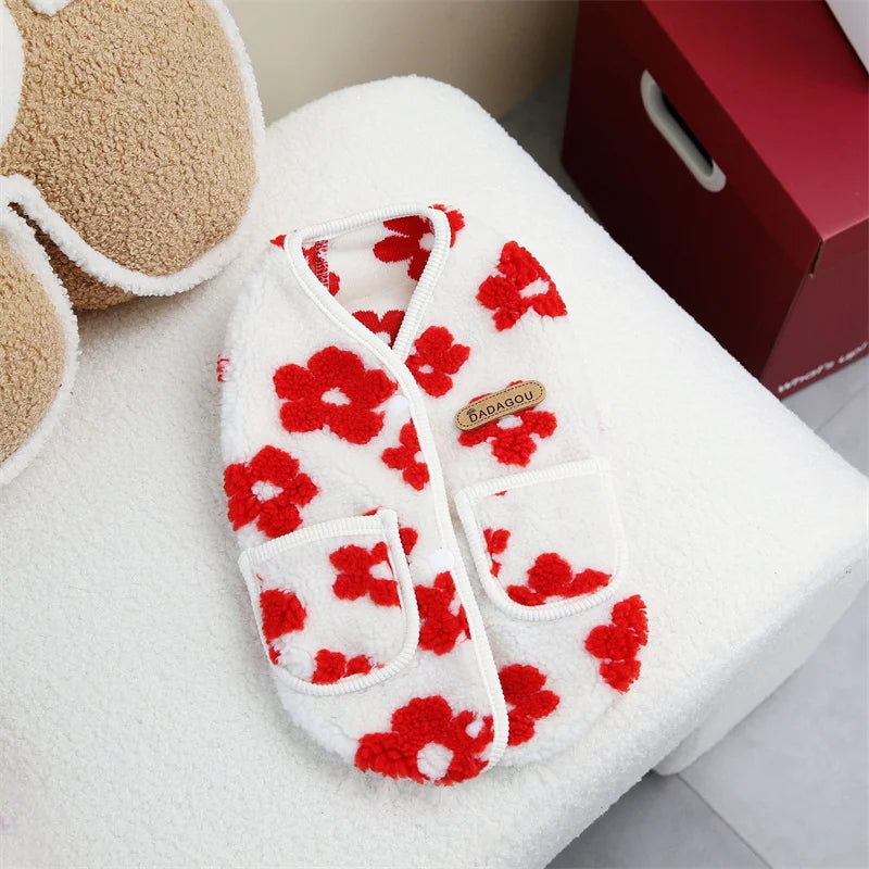 Kedi Hırkası Kışlık Sıcak Tutan Polar Ceket 44638