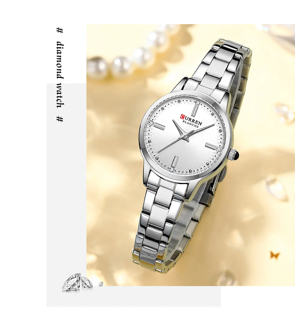 Kadın Saati Klasik Zarafet: Paslanmaz Çelik 39114