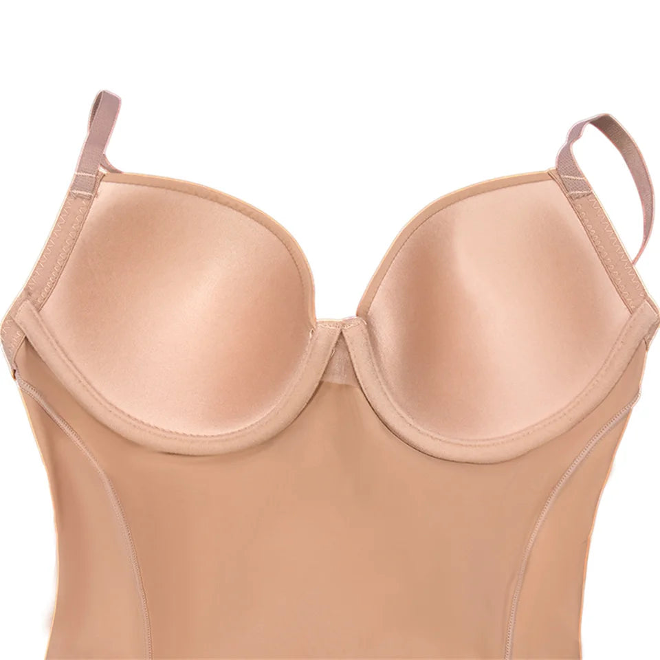 Dantel Detaylı Balenli Push-Up Toparlayıcı Bodysuit Korse 40193