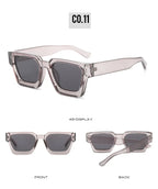 Kare Güneş Gözlüğü - Retro Vintage Stil UV400 Unisex  83839