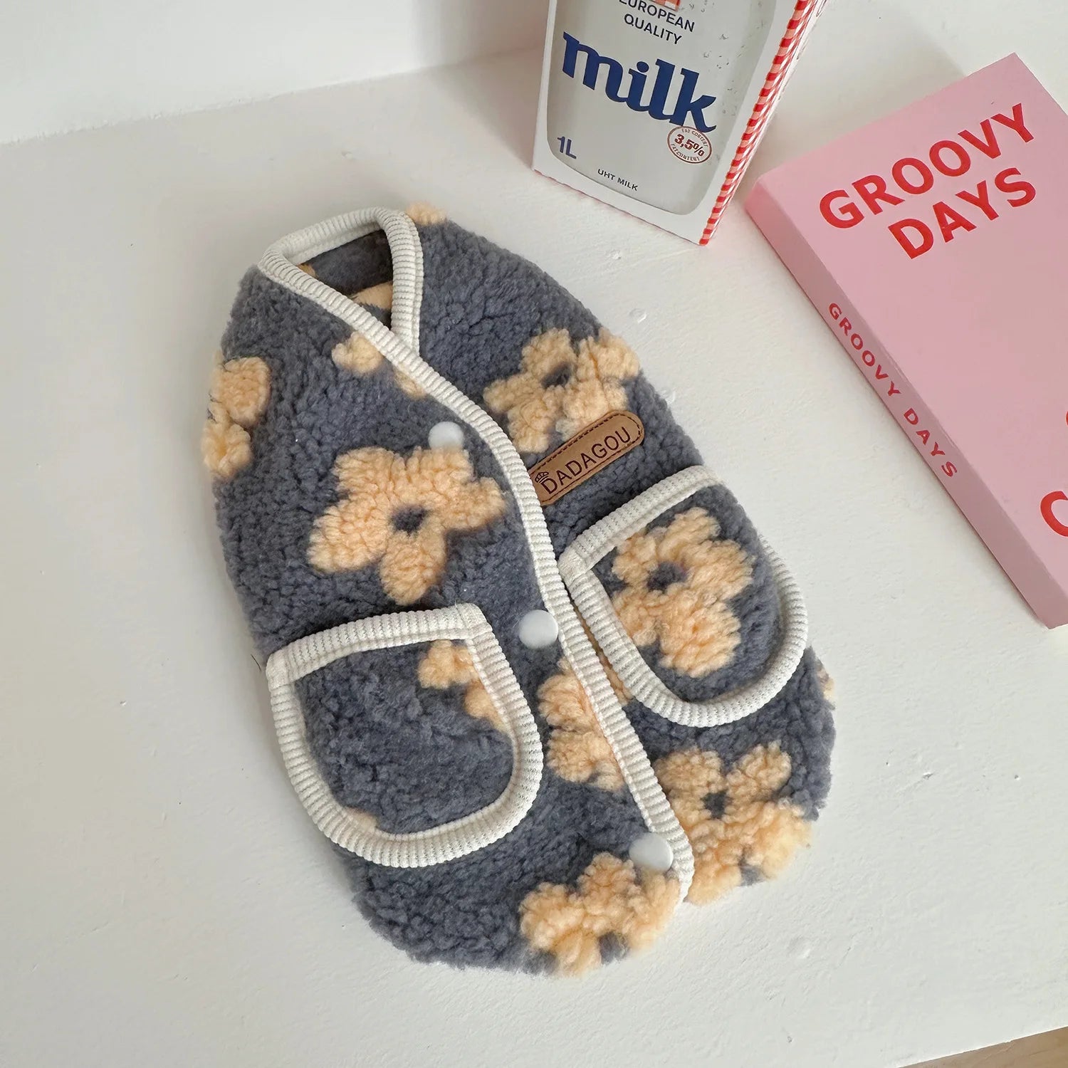 Kedi Hırkası Kışlık Sıcak Tutan Polar Ceket 44638