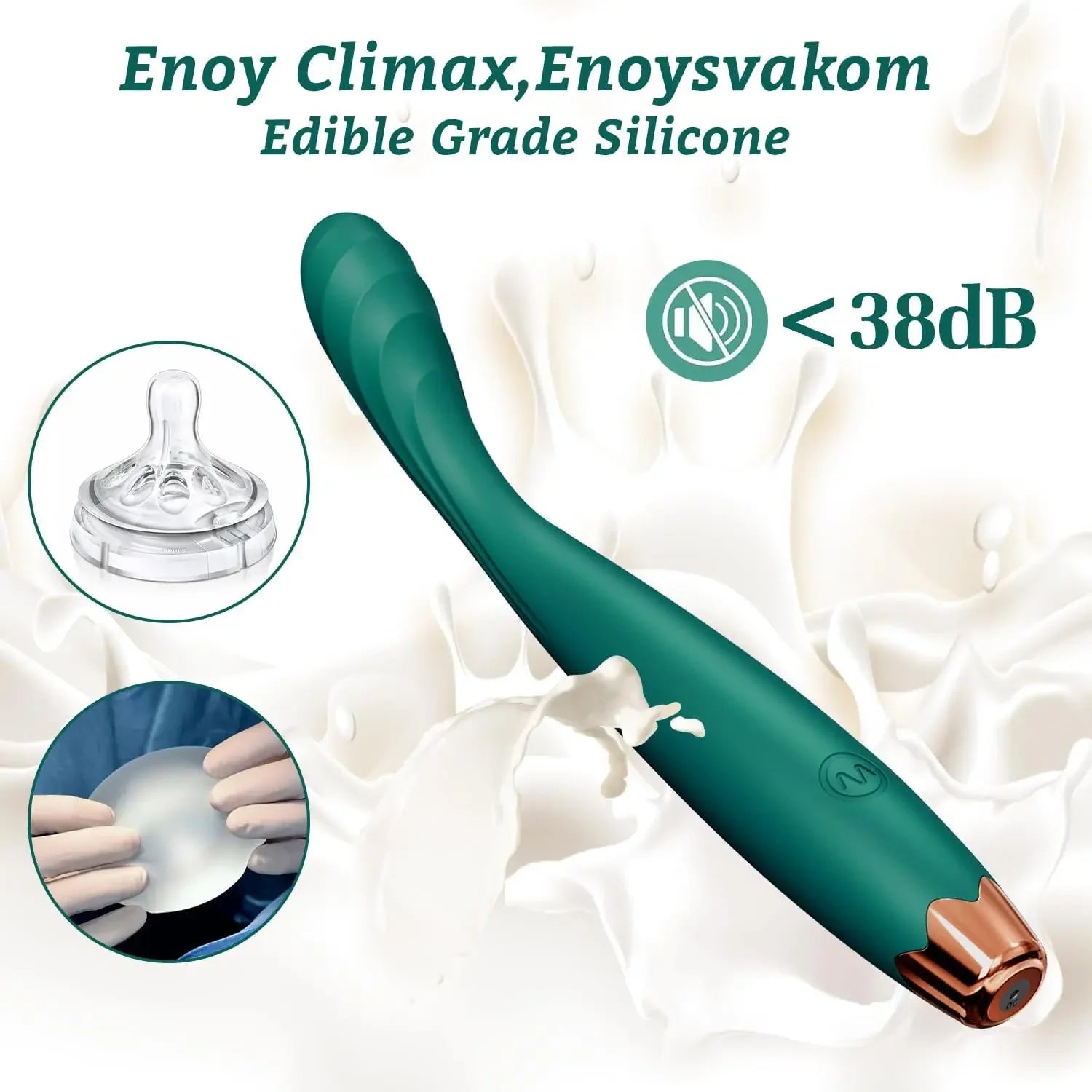 Kavisli Parmak Vibratör 10 Titreşim Modlu Klitoris Uyarıcı İpeksi Silikon 45272