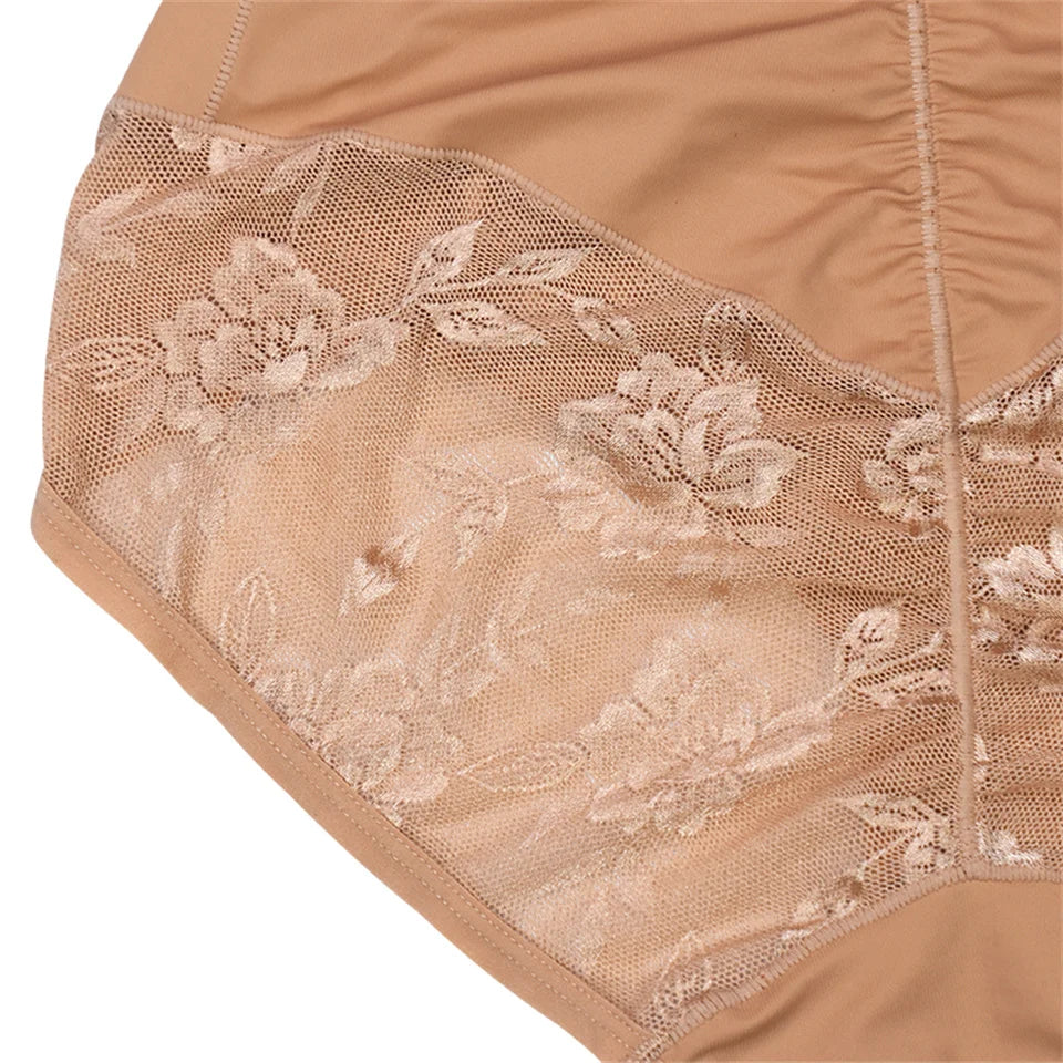 Dantel Detaylı Balenli Push-Up Toparlayıcı Bodysuit Korse 40193