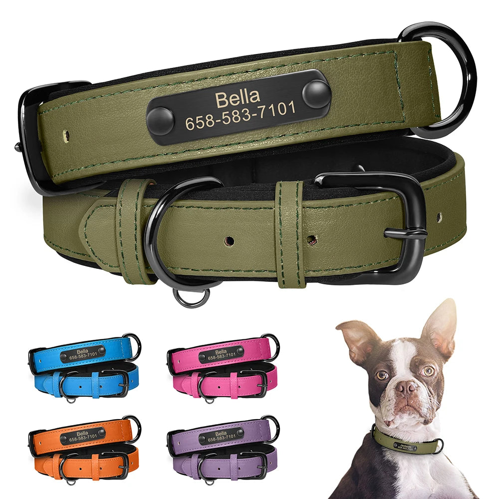 İsimli Deri Köpek Tasması 80341