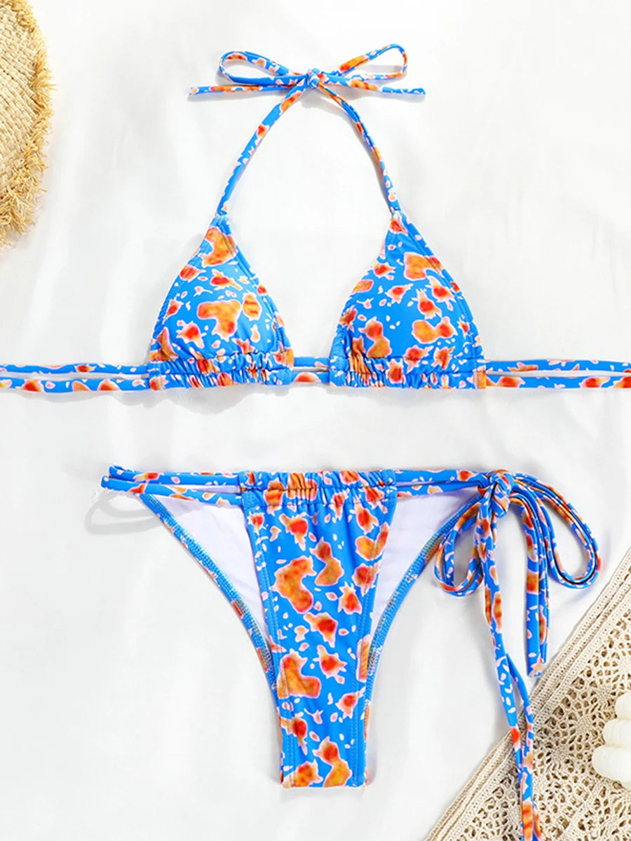 Kadın Mikro Bikini Thong Brazilian Bikini 71065