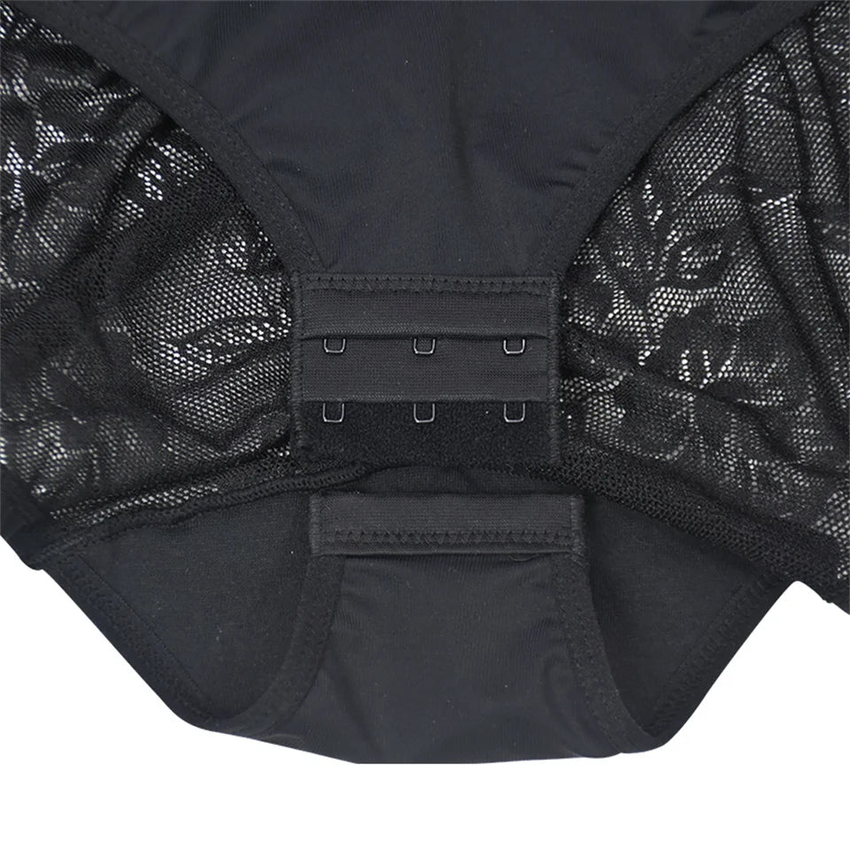 Dantel Detaylı Balenli Push-Up Toparlayıcı Bodysuit Korse 40193