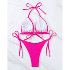 Kadın Bikini Brazilian Halter Bikini 80426125
