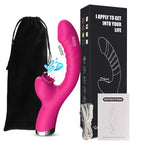 Yalayan Dil Tasarımlı Çift Motorlu G-Spot ve Klitoris Vibratörü 79785