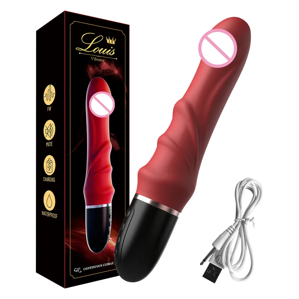 Güçlü Büyük Dildo 10 Modlu  Vibratör G-Spot ve Klitoris Uyarıcı 66570