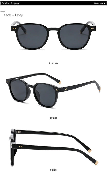 Retro Kare Polarize Güneş Gözlüğü UV400 Unisex 91168