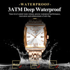 Kadın Saati Kristal Işıltılı Dikdörtgen 16954