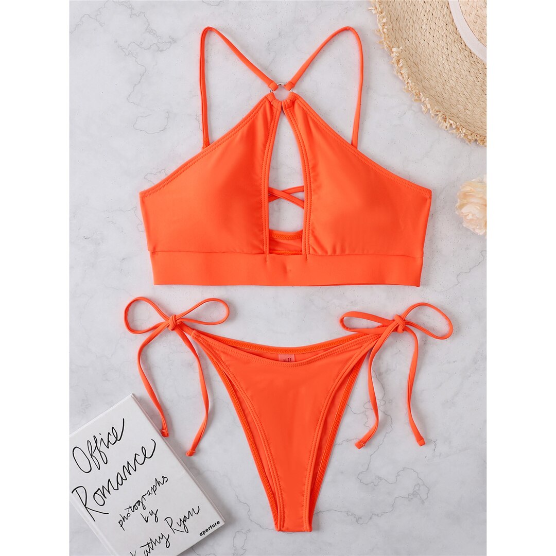 Kadın Bikini Boyundan Bağlamalı 