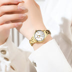 Kadın Saati Klasik Zarafet: Paslanmaz Çelik 39114