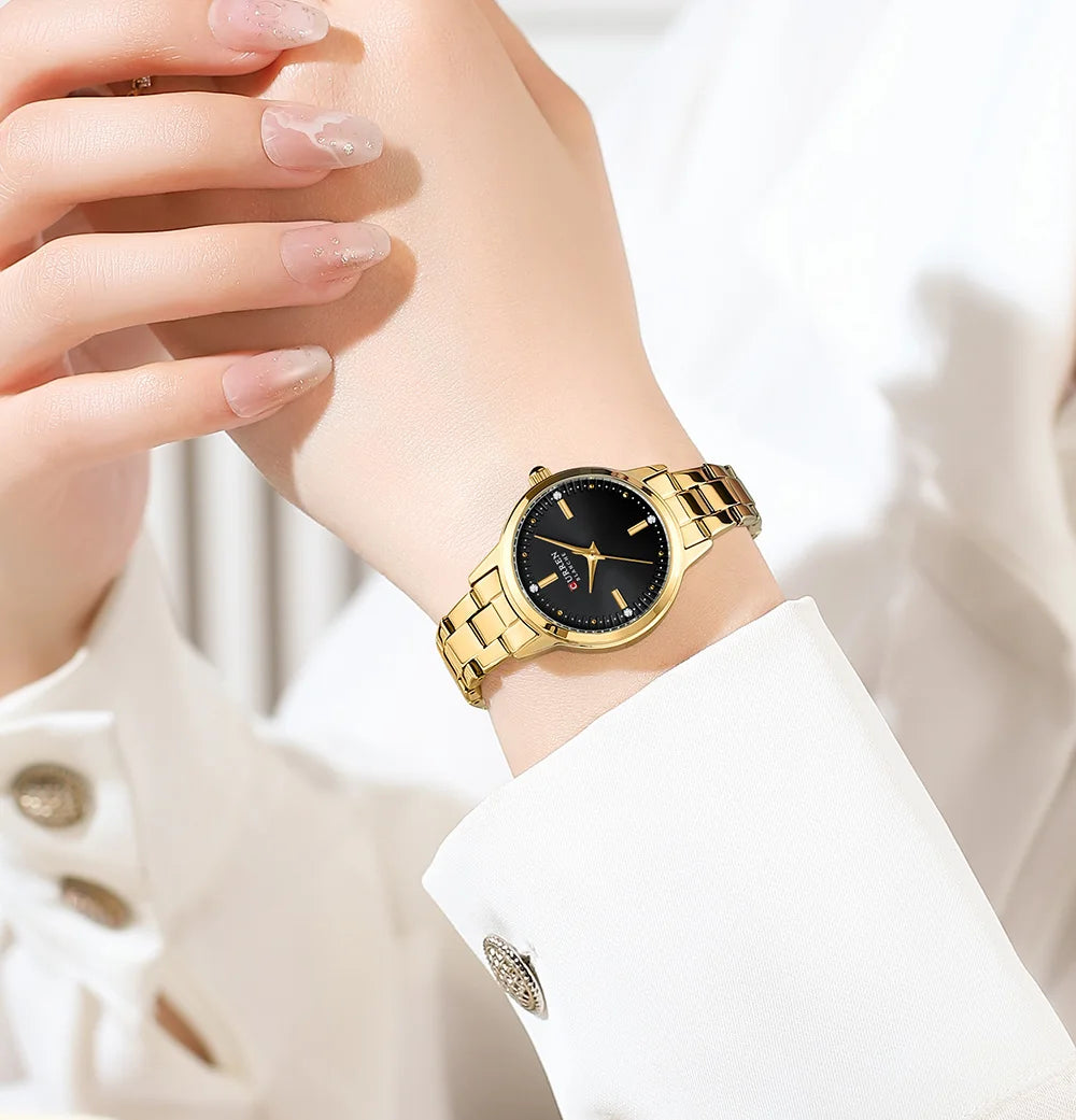 Kadın Saati Klasik Zarafet: Paslanmaz Çelik 39114