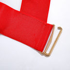 Bandaj Detaylı Halter Yaka Bodysuit Yüksek Kesim Siyah Fantazi Vücut Çorabı 35565