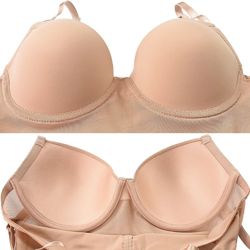 Transparan Detaylı Balenli Push-Up Toparlayıcı Bodysuit Korse 34284 ÜCRETSİZ KARGO